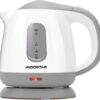 Aigostar Juliet 30HIO - Elektronische Waterkoker klein - Retro - 1 Liter- Wit/grijs