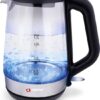 Alpina Waterkoker - Elektrisch - LED - Glas - RVS - Snoerloos - 1,7 Liter
