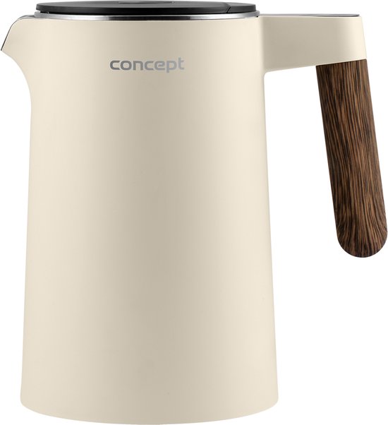 Concept - Waterkoker 1.5L - Temperatuurregeling / KEEP WARM functie - 1850-2200 W (vanille)