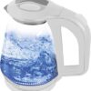 Esperanza Missouri | Glazen Waterkoker | Blauw LED-Verlichting | 1,7 Liter | 1500W | Ingebouwd Maasfilter | Wit