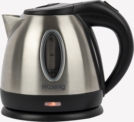 H. Koenig BO12 - Waterkoker - 1.2 L - rvs