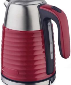 Maestro MR-051 Snoerloze Elektrische Waterkoker 1.7L - Rood Stijlvolle Roestvrijstalen Oververhittingsbeveiliging