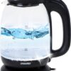 Mesko 1302B - Waterkoker - Glas - Zwart - 1.7 liter - 2200 Watt