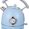 MOA Retro Waterkoker - Pastel Blauw - Elektrisch - RVS - EK4TBL