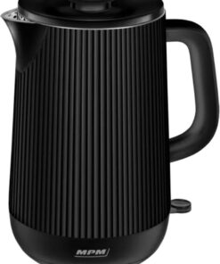 MPM - Stille Dubbelwandige RVS Waterkoker - 1,7 Liter - 1800W - Coolwall Zwart