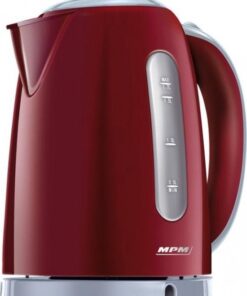 MPM – Waterkoker – Indicatielamp – Vervangbaar filter – Zuivert kalkaanslag en onzuiverheden – 1,7L - Rood