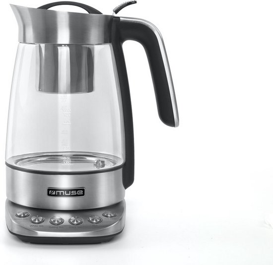 MS-320T - Muse elektrische waterkoker met temperatuurregeling, 1,2 liter
