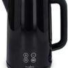 Nedis Waterkoker - 1.7 l - Kunststof - Zwart - 50,60,70,80,90,100 °C - Temperatuurindicator - 360 graden draaibaar - Verborgen verwarmingselement - Strix-controller - Droogkookbeveiliging