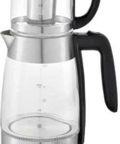 Schäfer - Glazen theemaker 74268 - 1,8/0,8 liter en 2200W - Waterkoker - Elektrische theemaker - Caymatik - Zilver