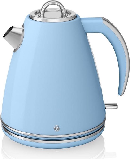 Swan Retro waterkoker 1.5 liter - 3000 watt - Blauw