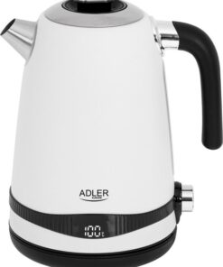 Waterkoker - Waterkoker met temperatuursregeling - RVS - Wit - 1.7L - 2200W