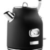 Westinghouse Retro Waterkoker - Zwart - 1,7 Liter - Met Kalkfilter
